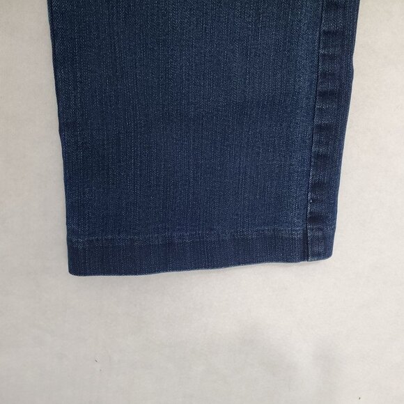 Lee Platinum Label Natural Fit Jeans Barely Bootcut Blue Stretch Waist Womens 6 - Picture 5 of 14